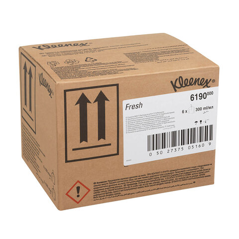 Сменный картридж для освежителя воздуха 300 мл KIMBERLY-CLARK Kleenex Fresh, КОМПЛЕКТ 6шт