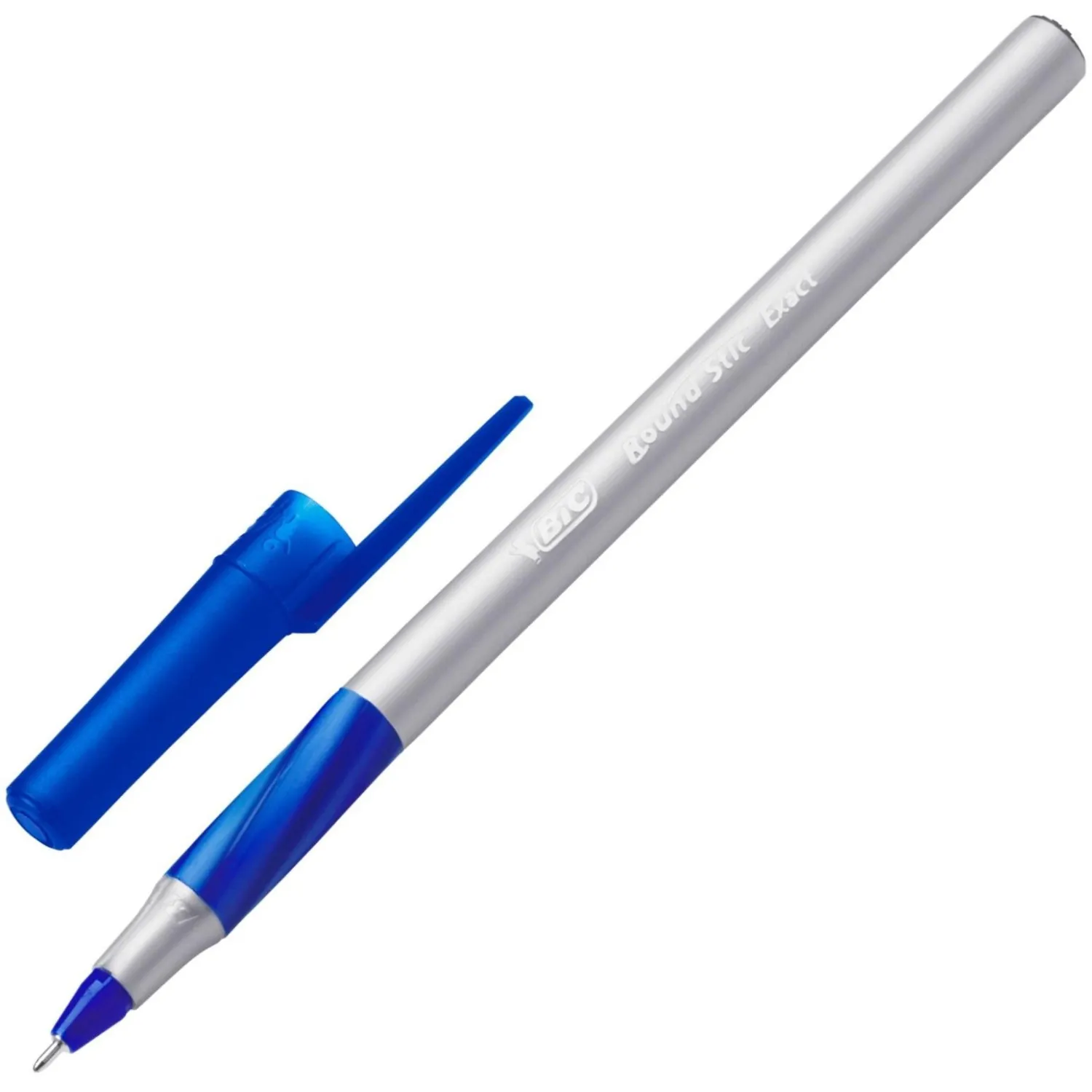 Ручка шариковая масляная BIC Round Stic Exact синяя (толщина линии 0.35 мм)
