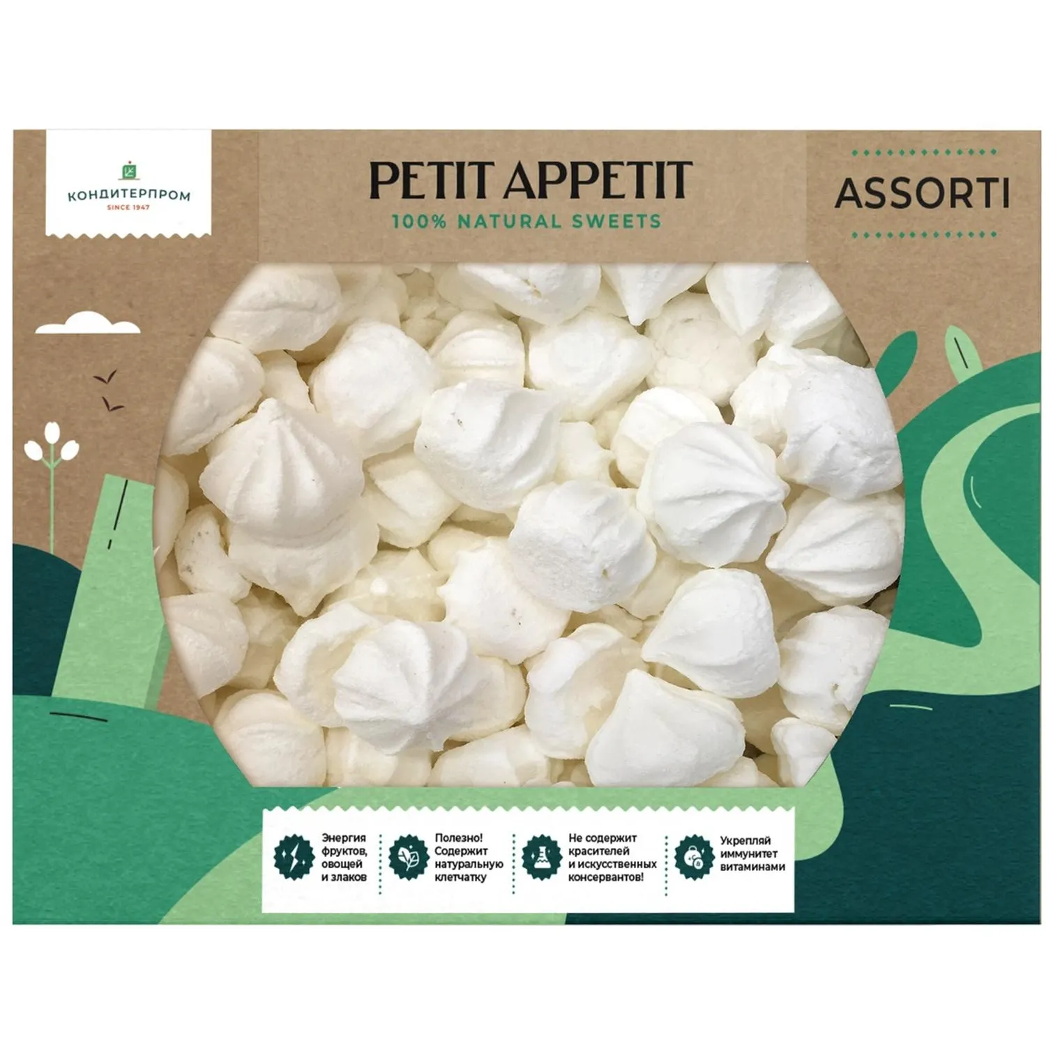 Зефир Petit Appetit микс вкусов тв-короб, 380г