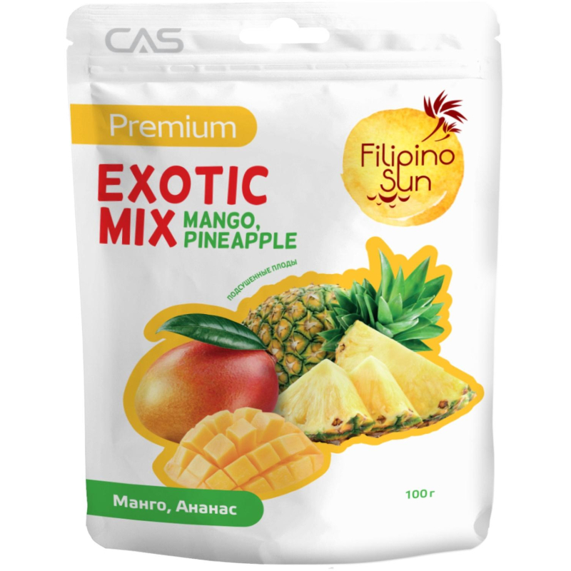 превью Фруктовый микс Filipino Sun Экзотик манго, ананас 100 г