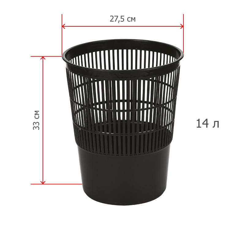  офисная, 14л, черная арт. 15913 -   оптом и в .