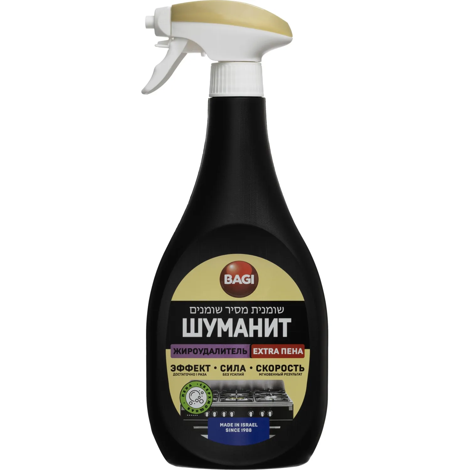 Чистящее средство (жироудалитель) для кухни Bagi Шуманит Extra 0.4 л от жира и нагара пена