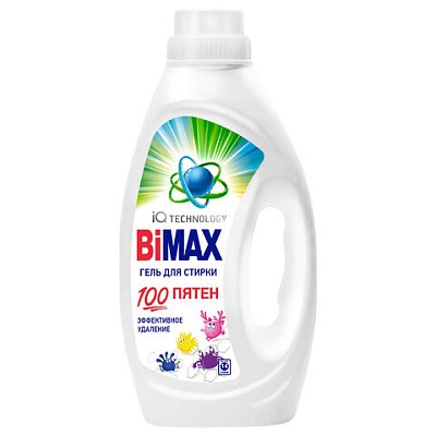 Гель для стирки 900 мл, BIMAX «100 пятен»
