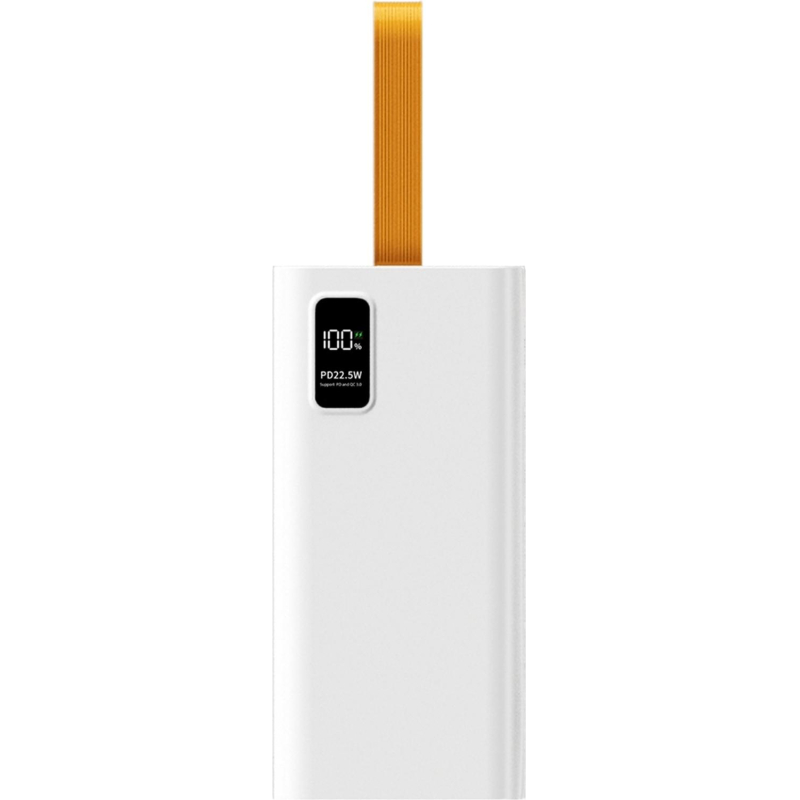 превью Внешний аккумулятор PERO PB09 50000 mAh, Li-Pol, output USB-C + 4USB-A, белый
