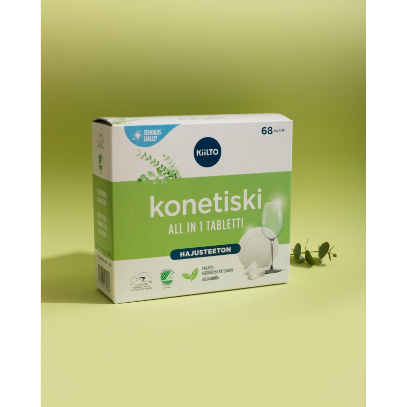 Таблетки для посудомоечных машин Kiilto All in 1 (68 штук в упаковке)