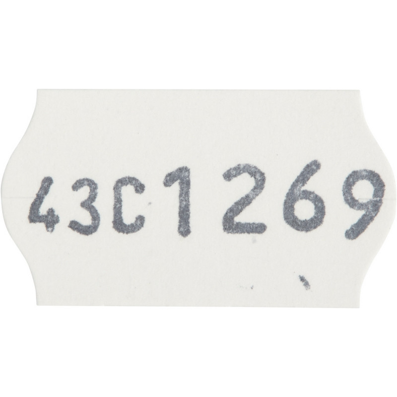 Этикет-пистолет однострочный Open Tex 2234 черный (1х8 символов, 22х12 мм волнистая лента)