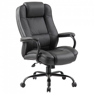 Кресло офисное BRABIX PREMIUM «Heavy Duty HD-002», усиленное, НАГРУЗКА до 200 кг, экокожа