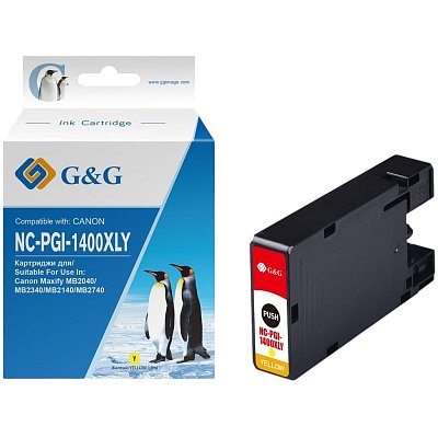 Картридж струйный GG PGI-1400XL Y жел. для Canon MB2050/MB2350/MB2040