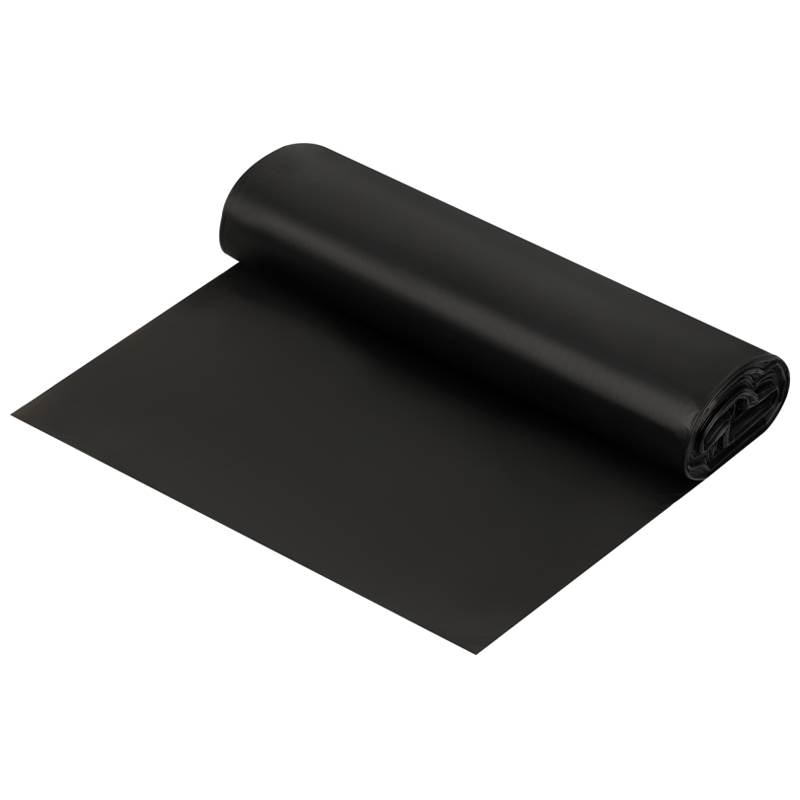 Мешки для мусора 120л OfficeClean ПНД, 67×102см, 11мкм, 10шт., черные, в рулоне