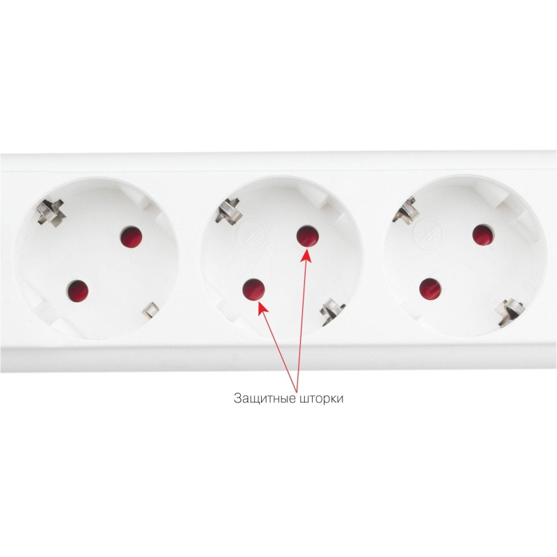 Сетевой фильтр Power Cube PRO, белый, 3м,6р, 16А (3×1.5мм2)(SPL6-16-P-3М)