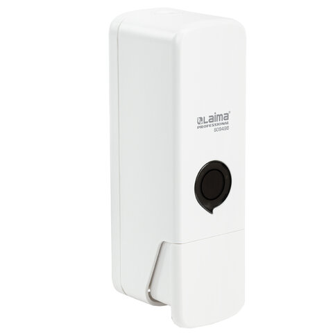 Дозатор для жидкого мыла LAIMA PREMIUM НАЛИВНОЙ, 0.3 л, белый, ABS-пластик