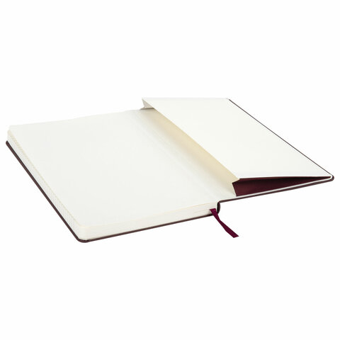 Блокнот А5 (130×210 мм), BRAUBERG ULTRA, балакрон, 80 г/м2, 96 л., клетка, бордовый