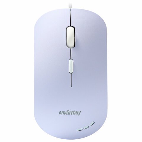 превью Мышь проводная бесшумная SMARTBUY 288-V, USB, 3 кнопки + 1 колесо, оптическая, сиреневая, 06819