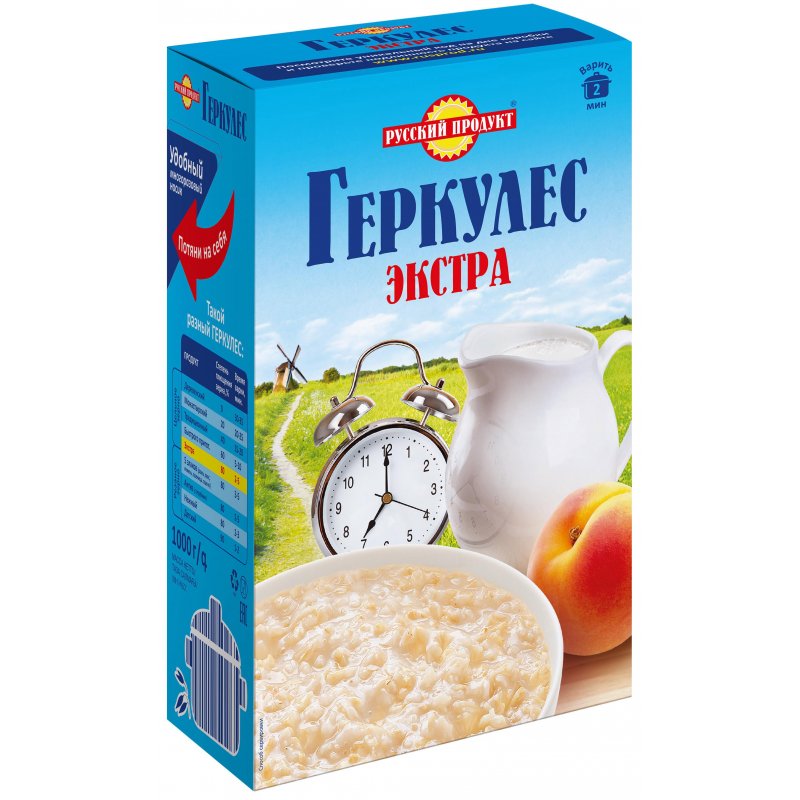 Геркулес Русский продукт Экстра 1 кг