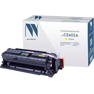 Картридж лазерный NV PRINT (NV-CE402A) для HP LaserJet Pro M570dn/M570dw, желтый, ресурс 6000 стр. 