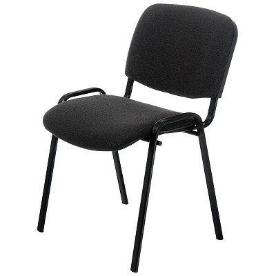 Стул офисный Easy Chair Изо серый (ткань, металл черный)