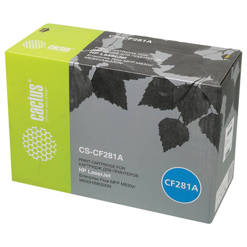 превью Картридж лазерный CACTUS (CS-CF281A) для HP LaserJet M604n/M604dn/M605/M606/M630, ресурс 10500 стр. 