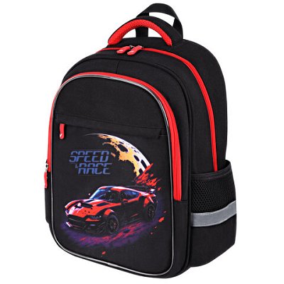 Рюкзак BRAUBERG FAVOUR, 2 отделения, 3 кармана, «Moon car», 40×29х15 см