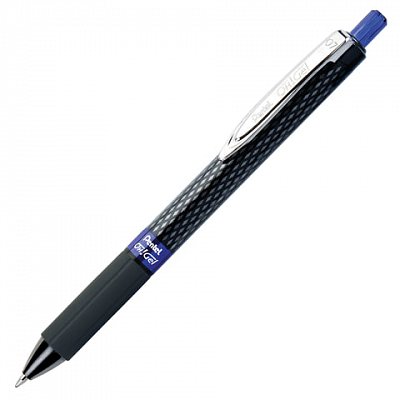 Ручка гелевая PENTEL K497С OhGel 0,3мм автомат.рез.манж синий ст