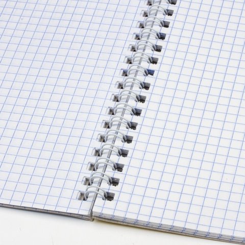 Тетрадь А5, 48 л., BRAUBERG ЭКО, гребень, клетка, обложка картон, ОДНОТОННАЯ