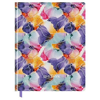 Дневник 1-11 кл. 48л. (твердый) BG «Цветочный сад», иск. кожа soft-touch, печать, ляссе