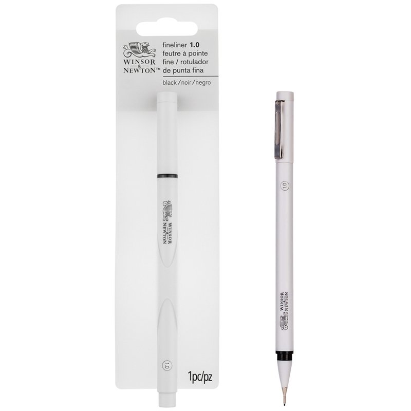 Линер Winsor&Newton, 1.0 мм, цв. черный, пластик, европодвес