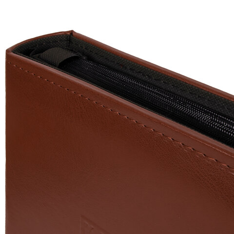 Фотоальбом BRAUBERG «Smooth brown» на 500 фото 10×15 смпод гладкую кожукоричневый391177