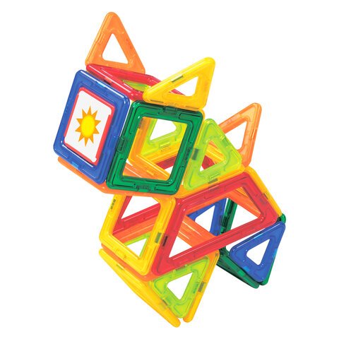 Магнитный конструктор BIG MAGNETIC BLOCKS-42, 42 детали, BRAUBERG KIDS