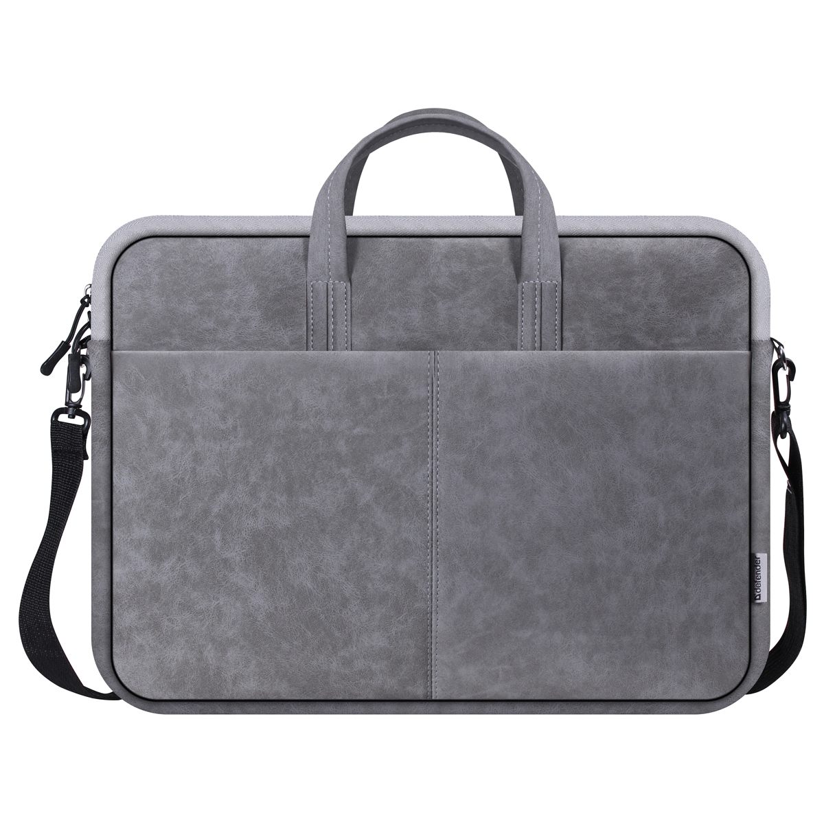 превью Сумка для ноутбука 15.6" Defender Solid, полиуретан, серый, карман