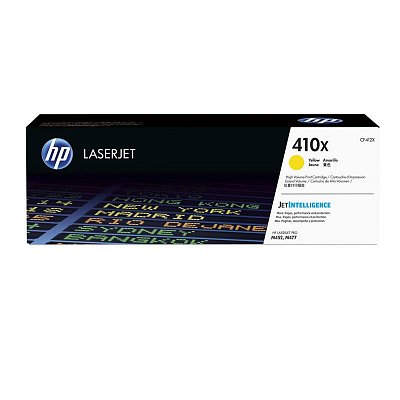 Картридж лазерный HP 410X CF412X жел. пов. емк. для HP CLJ M377/M45... 