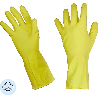 Перчатки резиновые PACLAN Professional латекс желтый 4073254 р. S