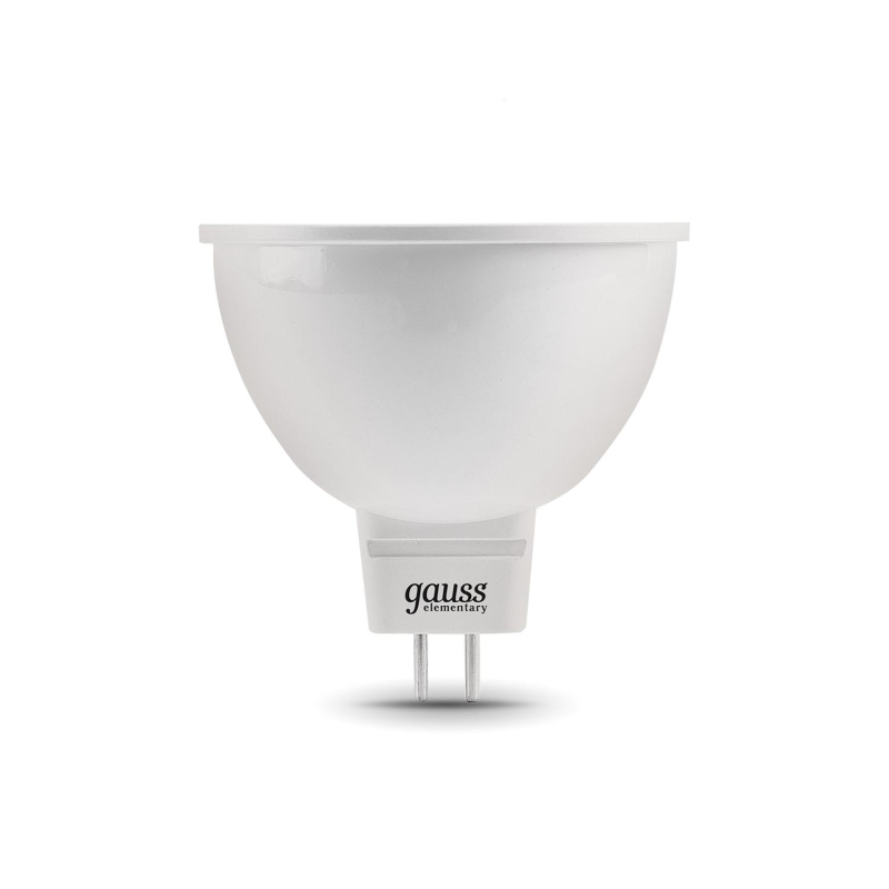 Лампа светодиодная Gauss LED Elementary 5.5 Вт GU5.3 рефлектор 3000 К теплый белый свет