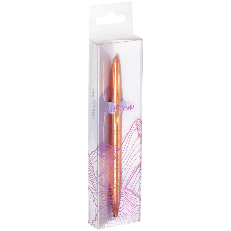 Ручка шариковая автоматическая MESHU «Rose gold» синяя, 1.0мм