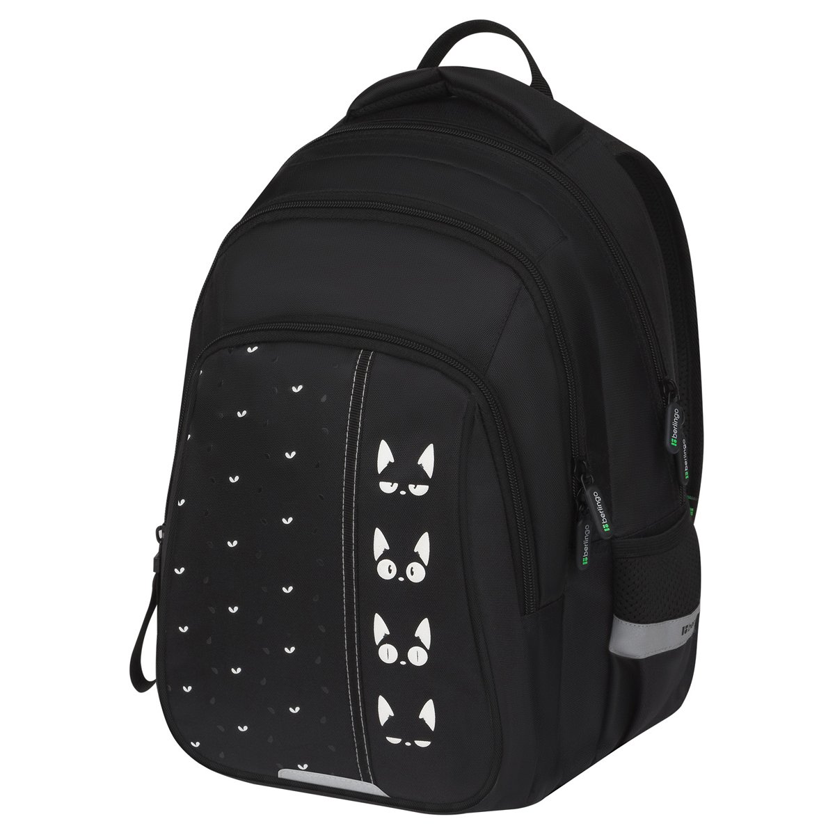 превью Рюкзак Berlingo Comfort «Cats» 38×27×18см, 3 отделения, 2 кармана, эргономичная спинка