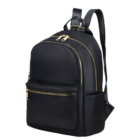 превью Рюкзак BRAUBERG PODIUM женский, 2 отделения, нейлон, черный, 35×29х15 см