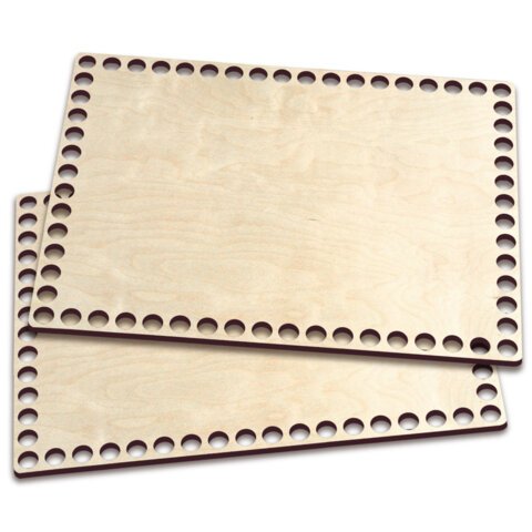 Донышки деревянные для вязания прямоугольные2 шт.20×15 смBRAUBERG HOBBY665320