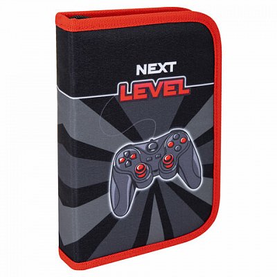 Пенал BRAUBERG, 1 отделение, 1 откидная планка, полиэстер, 21×14 см, «Next level»