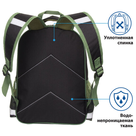 Рюкзак ПИФАГОР SCHOOL для начальной школыTank38×28х14 см229995