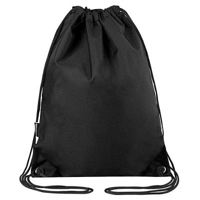 Мешок для обуви BRAUBERG плотный, карман на молнии, подкладка, 43×33 см, Total Black