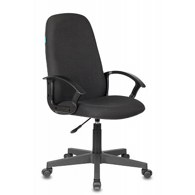 Кресло для руководителя Бюрократ CH-808LT черное (акриловая ткань/пластик)