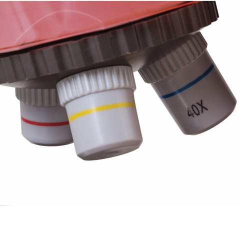 Микроскоп детский LEVENHUK LabZZ M101 Orange, 40-640 кратный, монокулярный, 3 объектива