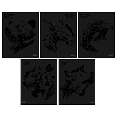 Тетрадь А5, 48 л., HATBER, скоба, клетка, матовая ламинация, 3D-лак, «Shadow» (микс в спайке), 093204