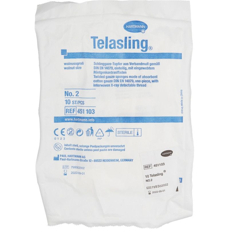 Перевяз. ср-ва Марлевые тампоны стерN2(с грец ор)30×10шт/упTELASLING4511031