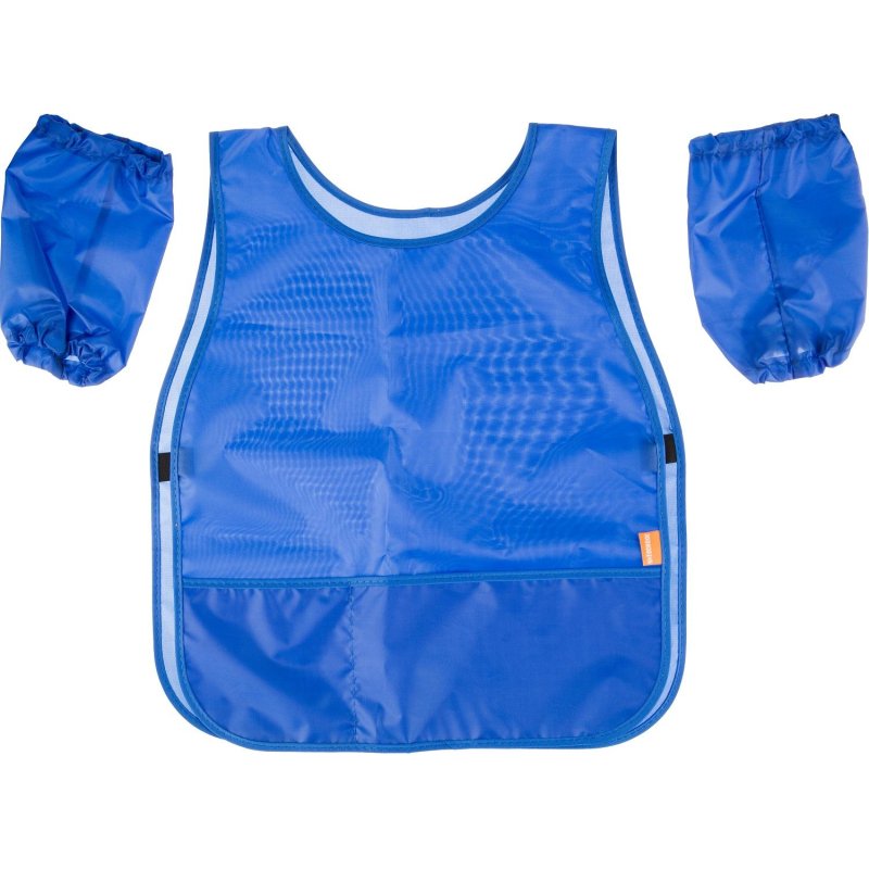 Накидка для труда Синяя, 2 кармана, нарукавники, 475×410, ФН 2