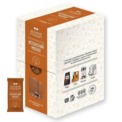Печенье сдобное Деловой стандарт Испанский Мокко 450 г