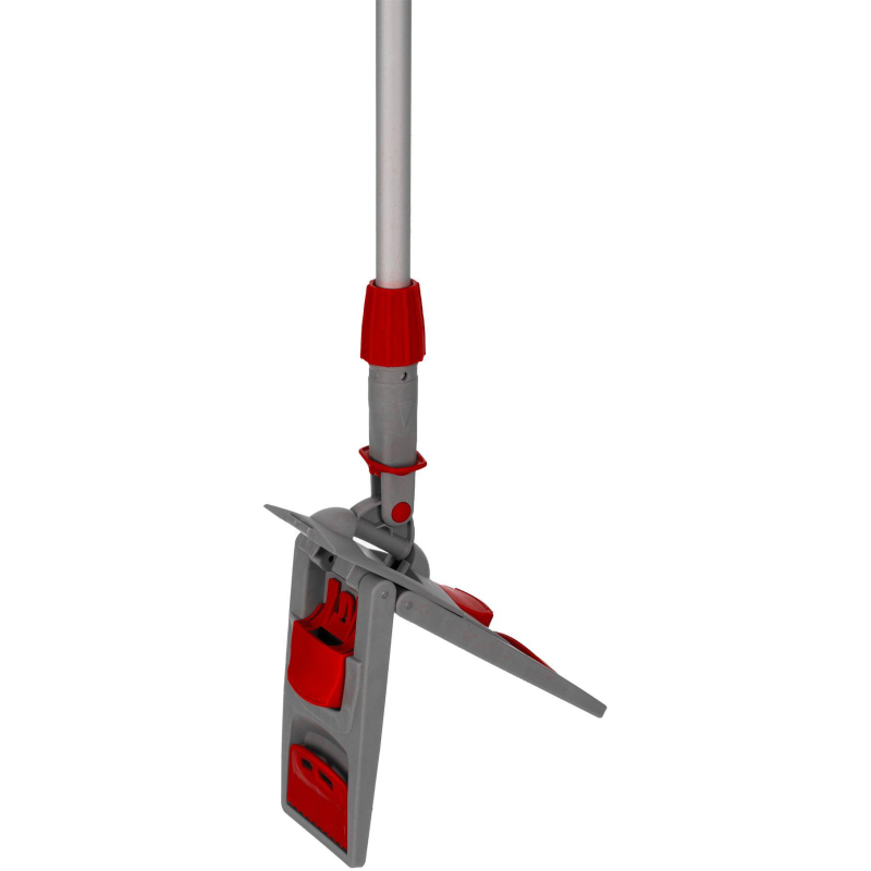 Держатель МОПа универс/зажимы, пластик LuscanProf 50×11см, серый/красный