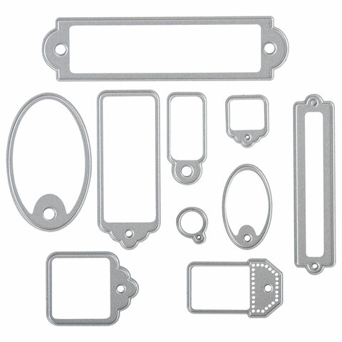 Ножи «Бирки» для Машинки для вырубки и тиснения ОС-5, 10 штук, ОСТРОВ СОКРОВИЩ, 663823