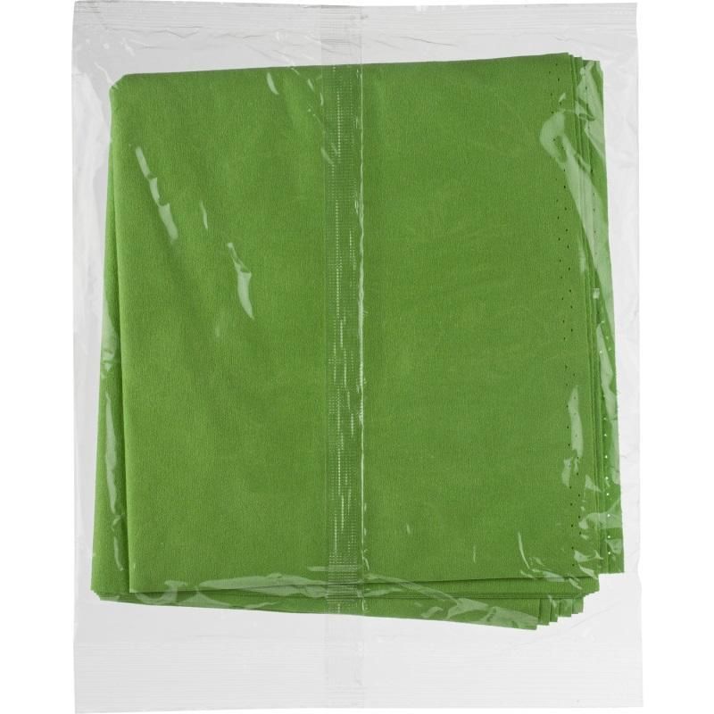 Салфетки хозяйственные микроспан 40×34 см 80 г/кв. м зеленые 5 штук в упаковке