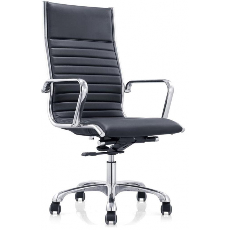 Кресло для руководителя Easy Chair 704 TL черное (кожа/металл)