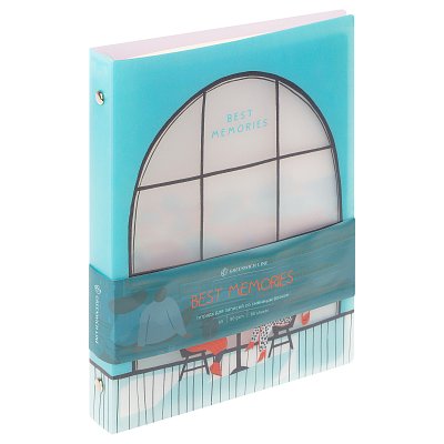 Тетрадь на кольцах А5, 80л., Greenwich Line «Best memories», пластиковая обложка, с разделителями